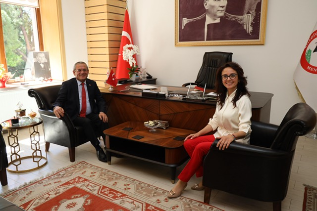 Sayın Kaymakamımız Mehmet ERİŞ, Menteşe Belediye Başkanı Gonca KÖKSAL'a iade-i ziyarette bulundu.